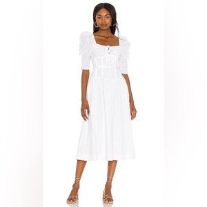 For Love & Lemons Jean Midi Dress